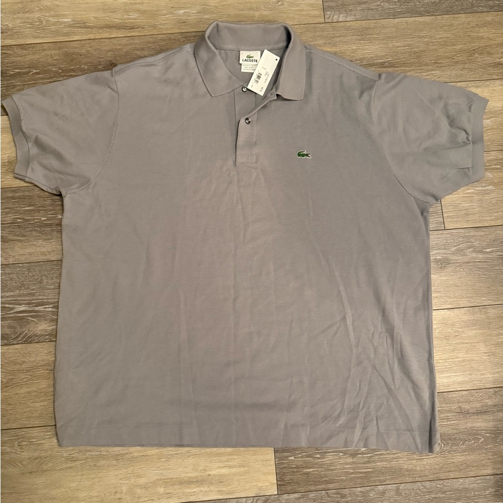 Lacoste Gray Polo Shirt Classic Design